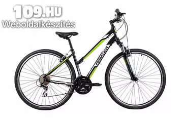 X300 V női fekete/fehér-zöld 17 cross kerékpár